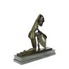 Image 8 : Fan Dancer Bronze Sculpture on Marble Base State