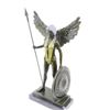 Image 1 : Viking Warrior Bronze Statue on Marble Base Sculpture