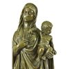 Image 2 : Mother Virgin Mary Bronze Sculpture on Marble Base Statue