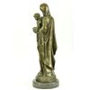 Image 5 : Mother Virgin Mary Bronze Sculpture on Marble Base Statue