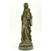 Image 6 : Mother Virgin Mary Bronze Sculpture on Marble Base Statue