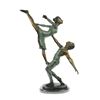 Image 1 : Ballerina Bronze Statue on Marble Base Sculpture