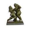 Image 1 : Dancing Couple Bronze Figurine on Marble Base Sculpture