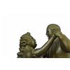 Image 2 : Dancing Couple Bronze Figurine on Marble Base Sculpture