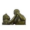 Image 4 : Dancing Couple Bronze Figurine on Marble Base Sculpture