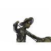 Image 2 : Cowboy Horse on Marble Base Bronco Buster Bronze Statue