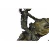 Image 4 : Cowboy Horse on Marble Base Bronco Buster Bronze Statue