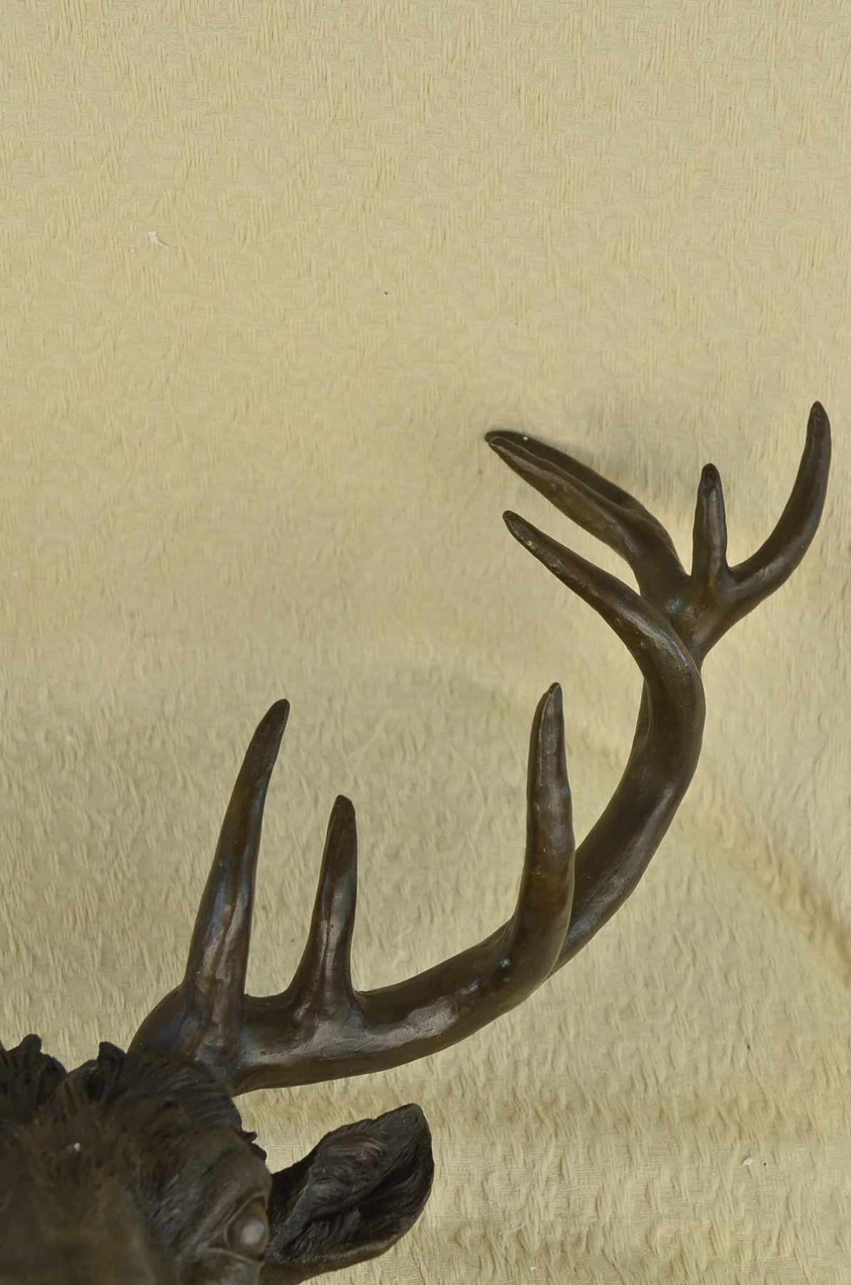 Elk Head Bust Bronze Stag Sculpture