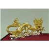 Image 3 : Gold Plexiglass Dragon Sculpture