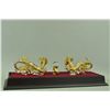 Image 8 : Gold Plexiglass Dragon Sculpture