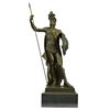Image 1 : Roman Knight with Armor Bronze Sculpture