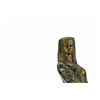 Image 2 : Nefertiti next to a Pillar Bronze Sculpture on Marble Base Statue