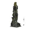 Image 8 : Nefertiti next to a Pillar Bronze Sculpture on Marble Base Statue