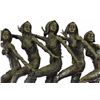 Image 2 : Five Dancer Bronze Sculpture on Marble Base Statue