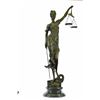 Image 8 : Blind Justice Bronze Sculpture on Marble Base Figure