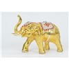Image 2 : Gold Plexiglases Elephant African Safari Sculpture