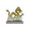 Image 7 : Gold Plexiglases Chinese Zodiac Gold Dragon statue