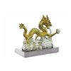 Image 8 : Gold Plexiglases Chinese Zodiac Gold Dragon statue