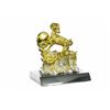 Image 1 : Gold Plexiglases Rams Mascot Sculpture
