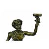 Image 2 : Greek God of Wine Bronze Sculpture on Marble Base Statue