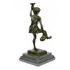 Image 8 : Greek God of Wine Bronze Sculpture on Marble Base Statue