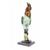 Image 4 : Rooster Special Patina Bronze Sculpture