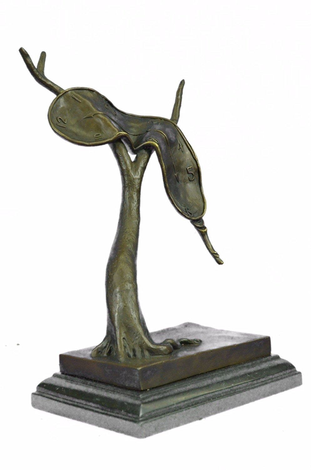 Modern Art Melting Clock Bronze Sculpture