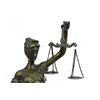 Image 2 : Blind Justice Bronze sculpture on Marble Base Statue