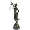 Image 6 : Blind Justice Bronze sculpture on Marble Base Statue