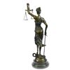 Image 7 : Blind Justice Bronze sculpture on Marble Base Statue