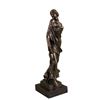 Image 2 : 1920 Style Model Bronze Sculpture on Marble Base Statue