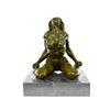 Image 1 : Erotic Bronze Sculpture on Marble Base Figurine