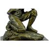Image 3 : Cowboy With Gun Bullet Rifle Shooting Range Bronze Sculpture