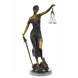 Blind Justice Bronze Sculpture