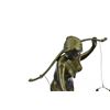 Image 2 : Bucket Bronze Sculpture on Marble Base Figurine