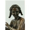 Image 2 : Court Jester Bronze Sculpture on Marble Base Statue