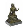 Image 6 : Greek Sea God Bronze Sculpture on Marble Base Statue