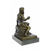 Image 8 : Greek Sea God Bronze Sculpture on Marble Base Statue