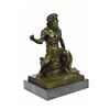 Image 9 : Greek Sea God Bronze Sculpture on Marble Base Statue