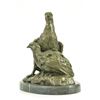 Image 3 : Two Baby Eagles Bronze Sculpture