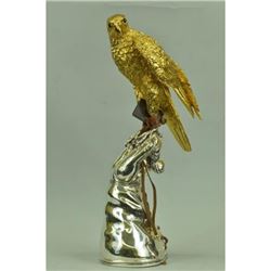 Gold Plexiglases Atlanta Falcon Bird Lover Statue