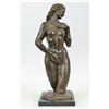 Image 1 : Female Torso Bronze Sculpture on Marble Base Statue
