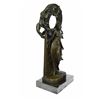 Image 9 : Mythical of A Dragon And Woman Bronze Sculpture