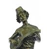 Image 2 : Banjo Player Bronze Statue on Marble Base Sculpture