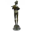 Image 8 : Banjo Player Bronze Statue on Marble Base Sculpture