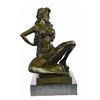 Image 1 : Erotic Woman With Bra and Garter belt Bronze Sculpture