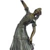 Image 4 : Egyptian Lady Dancer Bronze Statue on Marble Base Sculpture