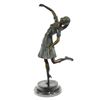 Image 9 : Egyptian Lady Dancer Bronze Statue on Marble Base Sculpture