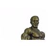 Image 2 : Nude Male Fitness Muscle Man Flexing Bronze Sculpture