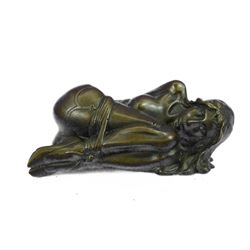 Art Deco Bondage Girl Bronze Statue